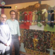 mr mosayebi(right) Merchant and master master Hossein Kazemi hamed